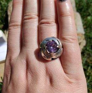 Sterling Silver Alexandrite Ring
